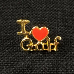 I 'Heart' Golf Pin